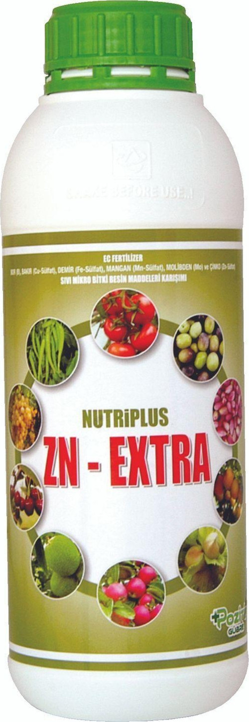 Zn-Extra Çinkolu Demirli Bakırlı Borlu Manganlı Molibdenli Sıvı Gübre 1 Litre
