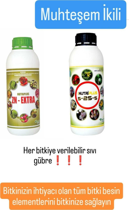 Çiçeklendirici Azotlu Fosforlu Potasyumlu Çinkolu Bakırlı Mangan Molibden Bor İçerikli Sıvı Gübre