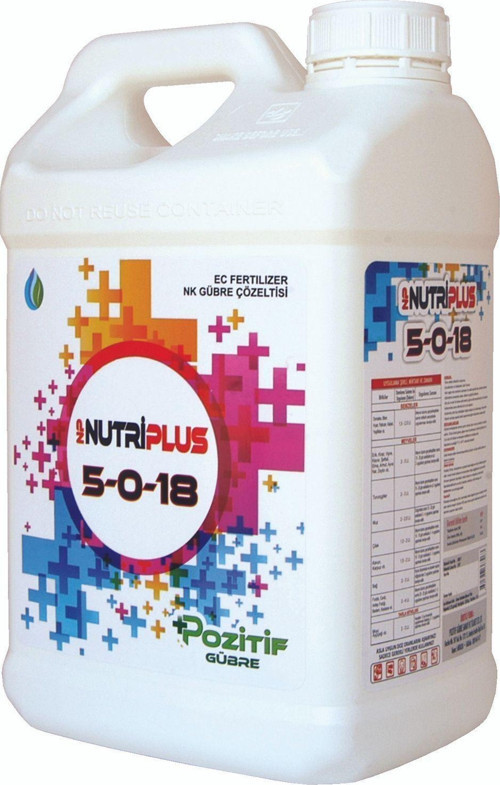 Npnutrıplus 5 0 18 N-K Azotlu Potasyumlu Sıvı Gübre 10 Litre Iç Dolgunluğu Sağlar