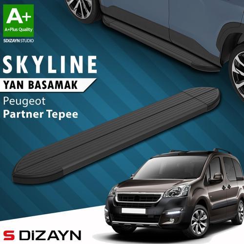 Peugeot Partner 2 Tepee Skyline Siyah Yan Basamak 193 Cm 2008-2018 A+ Kalite