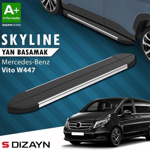 Mercedes Vito W447 Kısa Şase Skyline Krom Yan Basamak 233 Cm 2014 Üzeri A+ Kalite