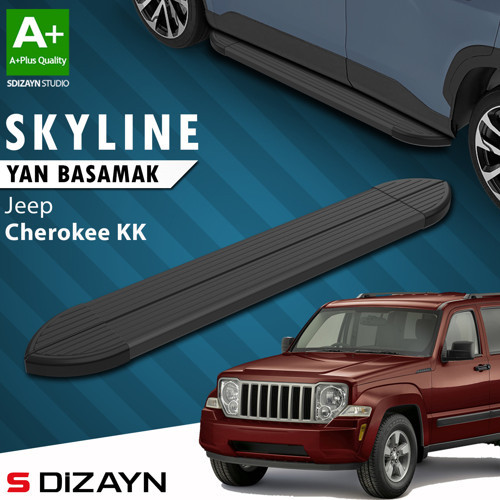Jeep Cherokee KK Skyline Siyah Yan Basamak 153 Cm 2008-2012 A+ Kalite