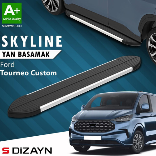 Ford Tourneo Custom 2 Skyline Aluminyum Yan Basamak 223 Cm 2023 Üzeri A+ Kalite