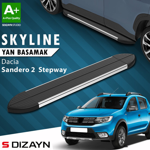 Dacia Sandero 2 Stepway Skyline Krom Yan Basamak 173 Cm 2013-2020 A+ Kalite