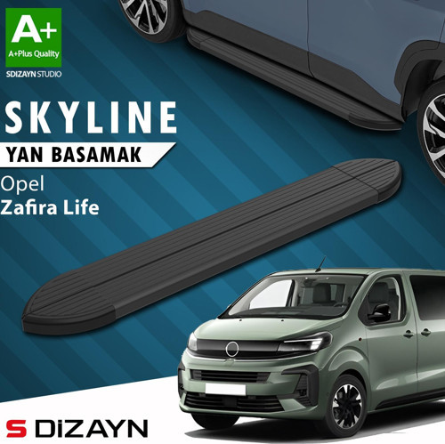 Opel Zafira Life Skyline Siyah Yan Basamak 213 Cm 2020 Üzeri A+ Kalite