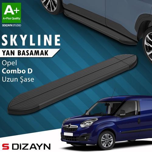Opel Combo D Uzun Şase Skyline Siyah Yan Basamak 223 Cm 2011-2015 A+ Kalite