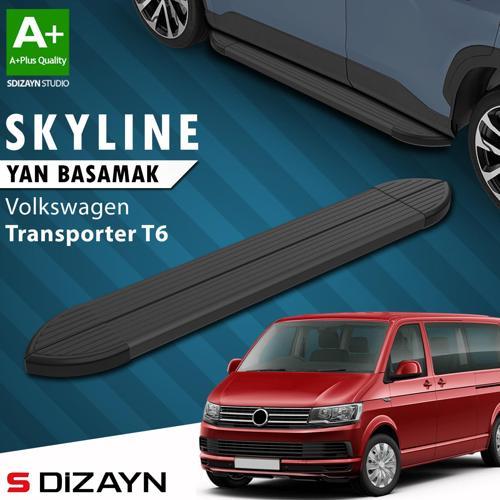 VW Transporter T6 Kısa Şase Skyline Siyah Yan Basamak 213 Cm 2015-2019 A+ Kalite