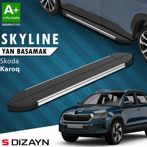 Skoda Karoq Skyline Krom Yan Basamak 173 Cm 2018 Üzeri A+ Kalite