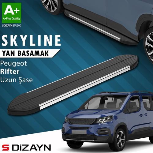 Peugeot Rifter Uzun Şase Skyline Krom Yan Basamak 213 Cm 2019-2023 A+ Kalite