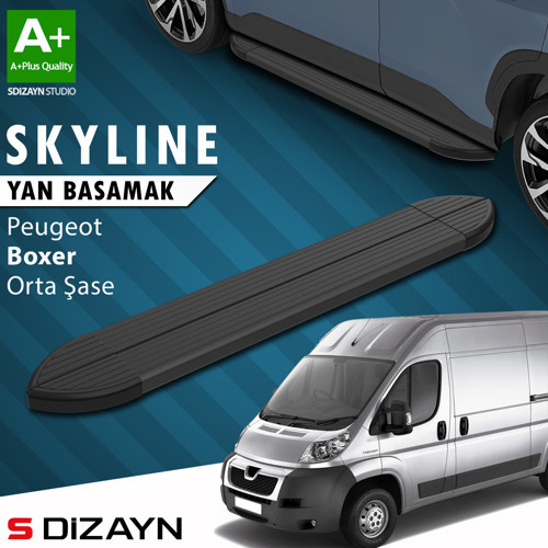 Peugeot Boxer 3 Orta Şase Skyline Siyah Yan Basamak 253 Cm 2006 Üzeri A+ Kalite