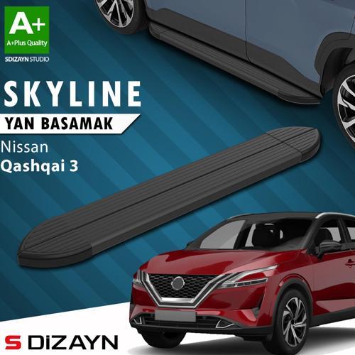Nissan Qashqai 3 Skyline Siyah Yan Basamak 173 Cm 2021 Üzeri A+ Kalite