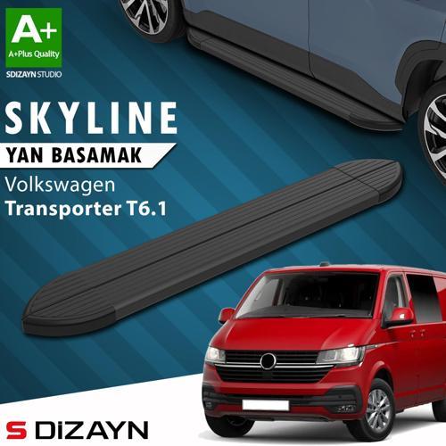 VW Transporter T6.1 Kısa Şase Skyline Siyah Yan Basamak 213 Cm 2019-2024 A+ Kalite