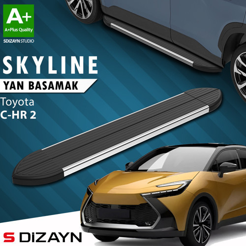 Toyota C-HR 2 Skyline Krom Yan Basamak 173 Cm 2023 Üzeri A+ Kalite