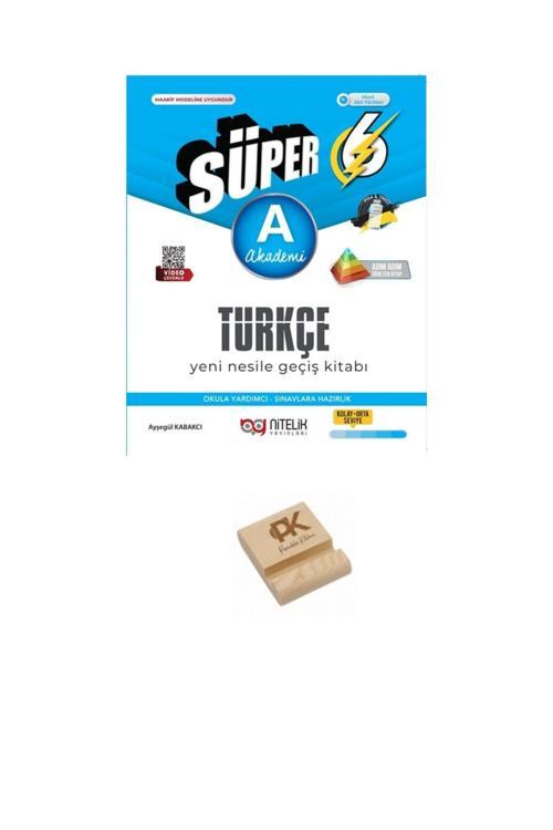 Nitelik Yayınları 6. Sınıf Süper A Serisi Türkçe Soru Bankası + Telefon Standı