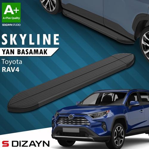 Toyota RAV 4 5 Skyline Siyah Yan Basamak 173 Cm 2018 Üzeri A+ Kalite