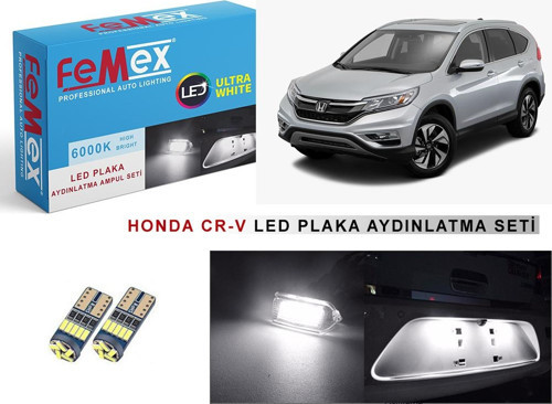 Honda CR-V LED Plaka Aydınlatma Ampul Seti FEMEX Parlak Beyaz