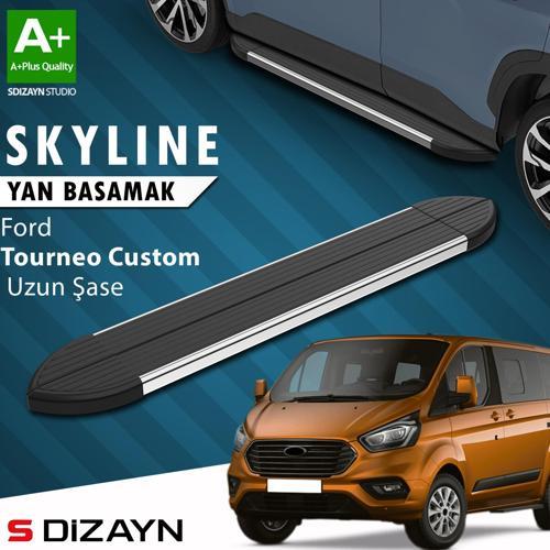 Ford Tourneo Custom Uzun Şase Skyline Krom Yan Basamak 243 Cm 2012-2023 A+ Kalite