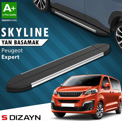 Peugeot Expert 3 Kısa Şase Skyline Krom Yan Basamak 213 Cm 2016 Üzeri A+ Kalite