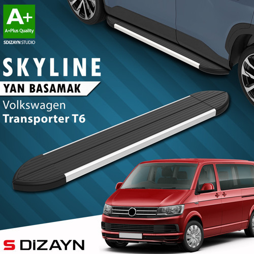 VW Transporter T6 Kısa Şase Skyline Aluminyum Yan Basamak 213 Cm 2015-2019 A+ Kalite