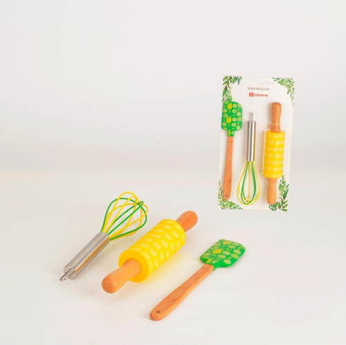 Silikon Limon Mini Üçlü Mutfak Seti