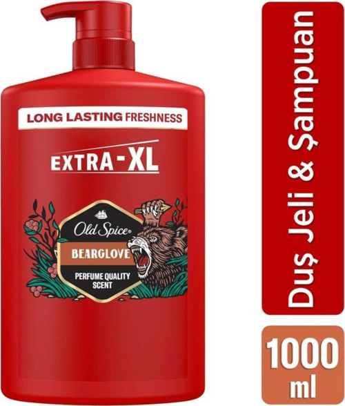 Bearglove 3In1 Erkek Duş Jeli ve Şampuan 1000 ml XXL