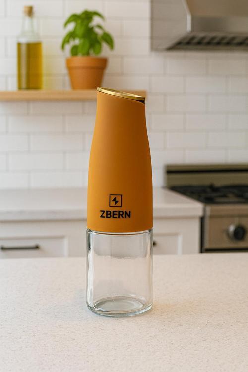 500 ml Sarı Cam Yağdanlık – Sızdırmaz Kapaklı Şık Yağ ve Sirke Şişesi