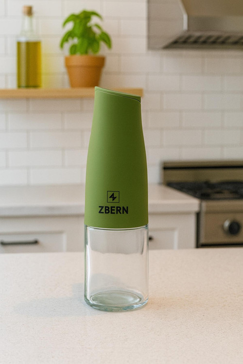 500 ml Yeşil Cam Yağdanlık – Sızdırmaz Kapaklı Şık Yağ ve Sirke Şişesi