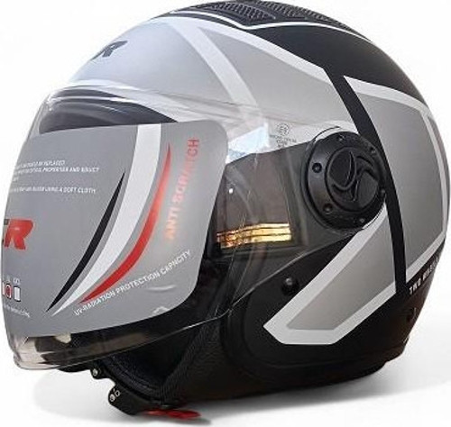 KASK ÇENESİZ 230 ECE 22/06 BELGELİ SİYAH GRAFİK
