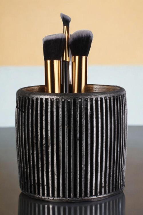 Makyaj Duzenleyici Makyaj Organizeri Makyaj Fırçalığı Makyaj Fırçası Gümüş Eskitme Renk Model 1