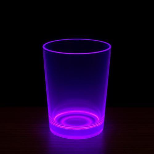 PartyGlow Neon Mor Bardak 8.5 x 10.5 cm