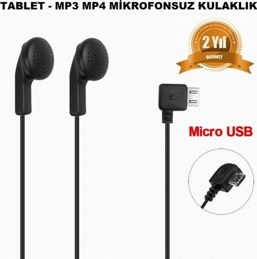 Micro USB KULAKLIK Tablet ve Mp3 Mp4 Kulaklık Mikrofonsuz