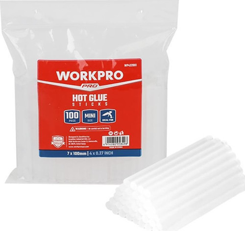 WP432001 7x100mm Sıcak Silikon Tabancası İçin 100 Adet Şeffaf Yedek Silikon/Mum