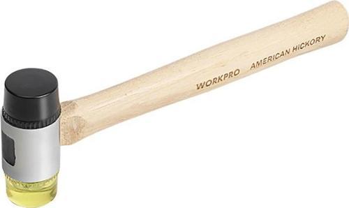 WP241050 35mm Ahşap Saplı Çift Başlı Hassas Lastik Çekiç
