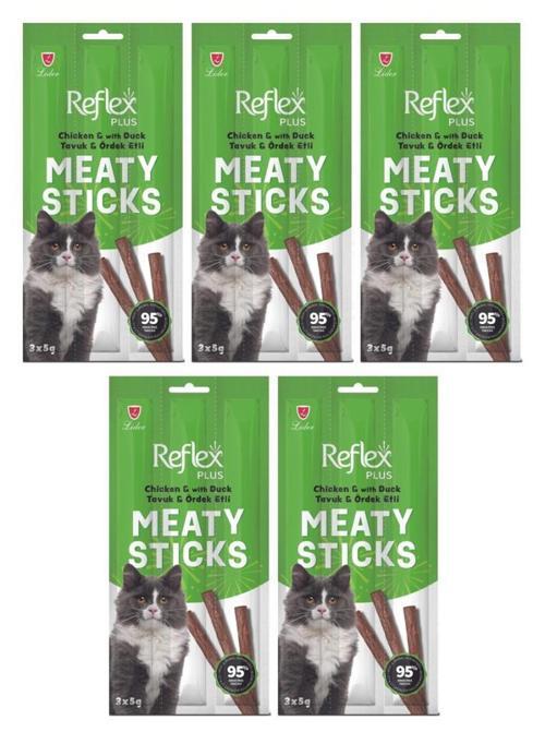 Plus Kedi Ödül Sticks Tavuk & Ördek 5 PAKET