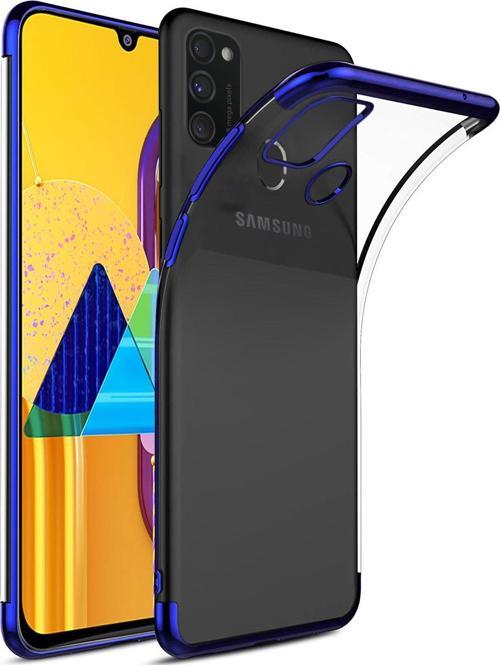 Samsung Galaxy M30s Kılıf Skyfall Transparent Clear Mavi