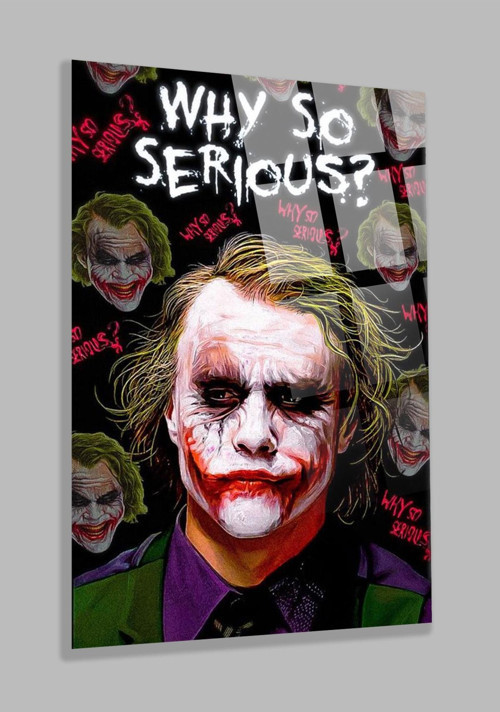 Ultra Yüksek Çözünürlüklü Joker Tablosu 4Mm Kırılmaz Cam Tablo, Ev Hediyesi