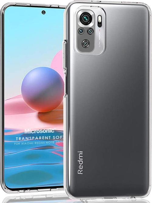 Xiaomi Redmi Note 10S Kılıf Transparent Soft Beyaz