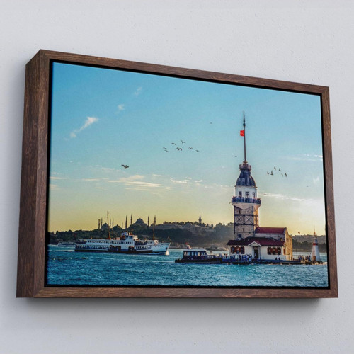 Çerçeveli Kızkulesi Dekoratif Kanvas Tablo-6512