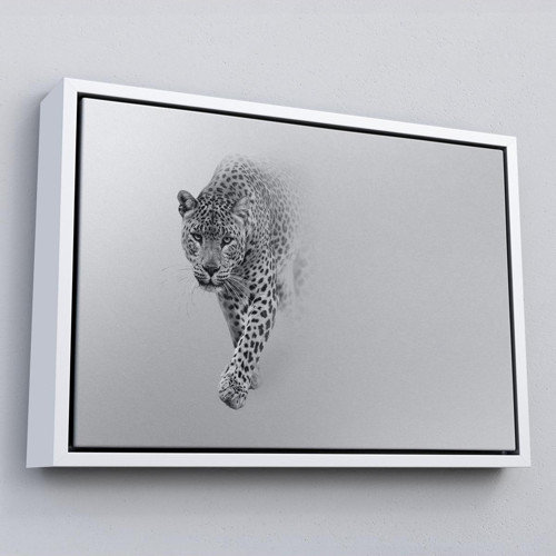 Çerçeveli Leopar Dekoratif Kanvas Tablo-1154