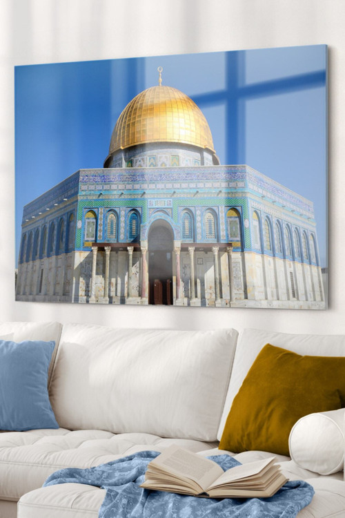 Camii | Dini Temalı Cam Tablo | 50X70 Cm