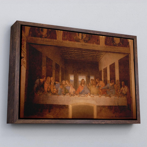 Çerçeveli Da Vinci'Nin Son Akşam Yemeği Kanvas Tablo-5188