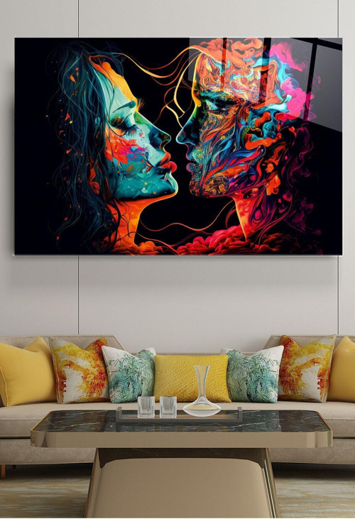 Colourful Cam Tablo, Dekoratif Cam Tablo