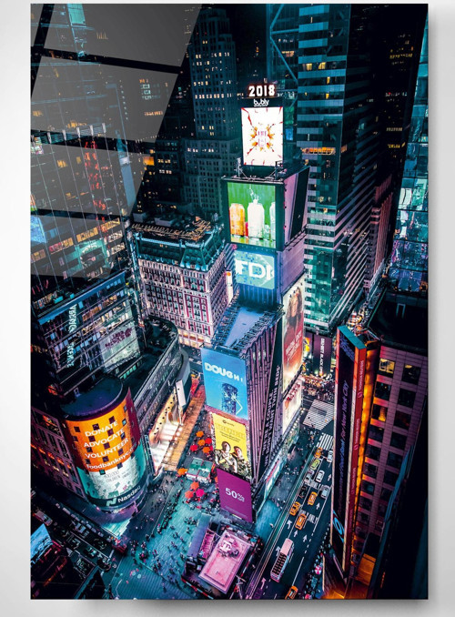 Times Square Cam Tablo, Dekoratif Cam Tablo
