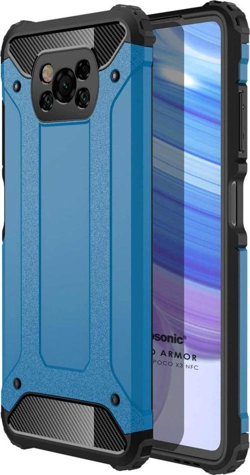 Xiaomi Poco X3 Pro Kılıf Rugged Armor Mavi