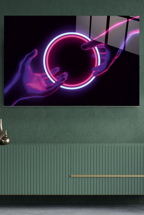 Neon El Cam Tablo, Dekoratif Cam Tablo