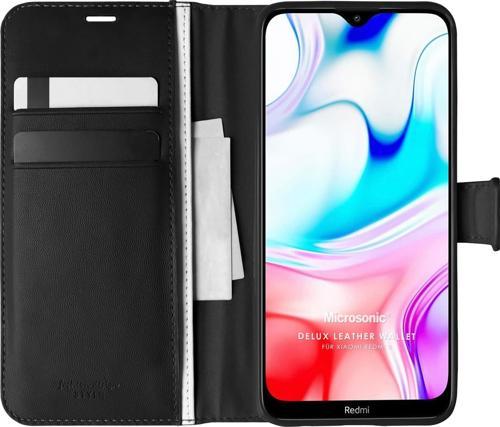 Xiaomi Redmi 8 Kılıf Delux Leather Wallet Siyah