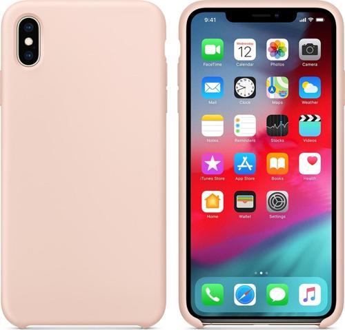 Apple iPhone X Kılıf Liquid Lansman Silikon Kum Pembesi