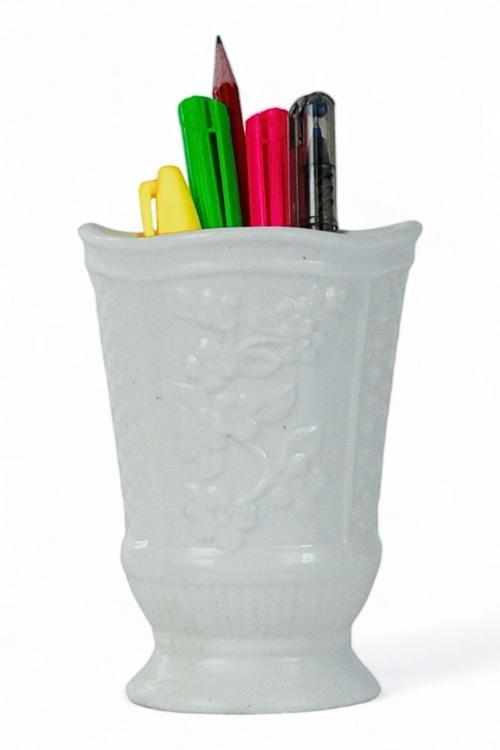 Kalemlik Beyaz Renk Masa Kalemliği Organizer Kalemlik Model 9