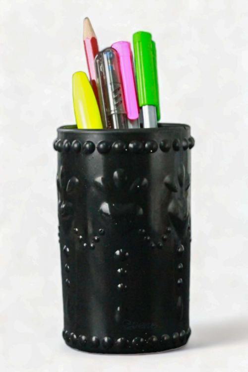 Kalemlik Siyah Renk Masa Kalemliği Organizer Kalemlik Model 10