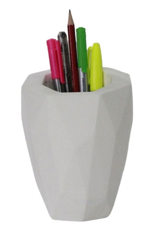 Kalemlik Beyaz Renk Masa Kalemliği Organizer Kalemlik Model 19